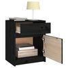 vidaXL Mesitas de noche 2 uds madera maciza pino negro 40x31x50 cm