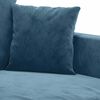 vidaXL Sill&oacute;n de terciopelo azul 60 cm