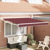 vidaXL Toldo retr&aacute;ctil manual burdeos 300x250 cm