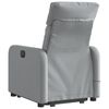 vidaXL Sillón de masaje eléctrico reclinable elevable tela gris claro
