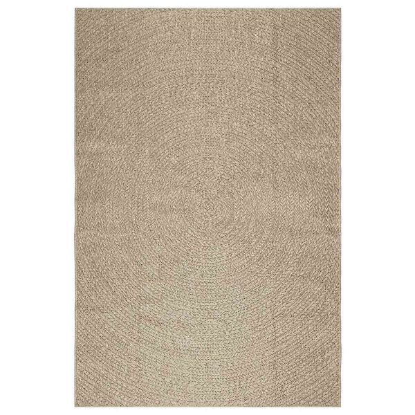 vidaXL Alfombra ZIZUR aspecto yute interior/exterior beige 160x230 cm