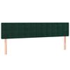 vidaXL Cama box spring con colch&oacute;n terciopelo verde oscuro 180x200 cm