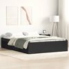 vidaXL Estructura de cama doble peque&ntilde;a sin colch&oacute;n negro 120x190 cm