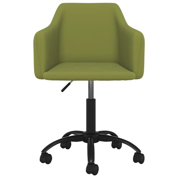 vidaXL Sillas de comedor giratorias 4 unidades terciopelo verde claro