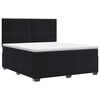 vidaXL Cama box spring con colch&oacute;n Negro 140 x 190 cm Terciopelo