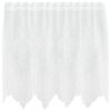 vidaXL Cortina de Encaje Blanco 120 x 150 cm Poli&eacute;ster