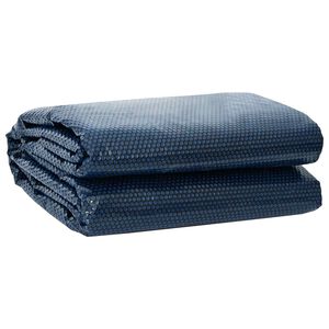 vidaXL Cubierta de piscina de calidad pesada Negro y azul 549 x 274 cm