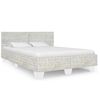 vidaXL Estructura de cama de rat&aacute;n natural gris 160x200 cm