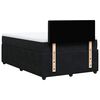 vidaXL Cama box spring con colch&oacute;n terciopelo negro 120x200 cm