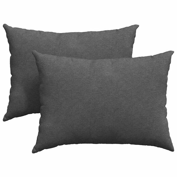 vidaXL Cojines de sof&aacute; 2 pcs Gris oscuro 70 x 50 cm Tela de pana