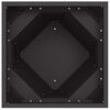 vidaXL Jardinera 2 pcs Negro 50 x 50 x 75 cm Acero