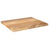 vidaXL Tablero de mesa rectangular madera maciza mango 60x50x3,8 cm