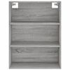 vidaXL Aparador alto madera contrachapada gris sonoma 69,5x34x180 cm