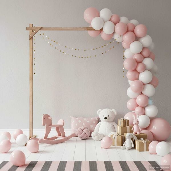 vidaXL Arco de Boda Marr&oacute;n Claro 225 x 95 x 226 cm