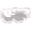 vidaXL Set sof&aacute;s jard&iacute;n y cojines 8 pzas rat&aacute;n sint&eacute;tico acacia beige
