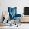 vidaXL Sill&oacute;n de relax de terciopelo azul