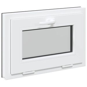 vidaXL Ventana de s&oacute;tano RISOR 60 x 40 cm PVC y vidrio Gris antracita
