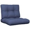 vidaXL Cojines para muebles de palets 2 unidades tela azul marino