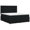 vidaXL Cama box spring con colch&oacute;n Negro 160 x 200 cm Tela