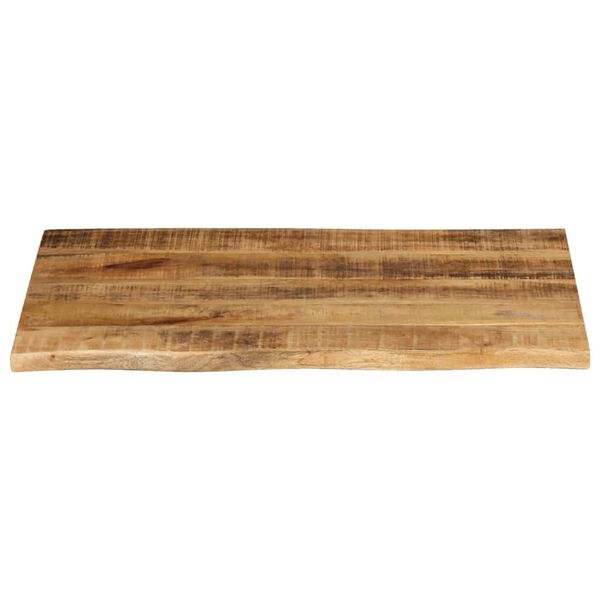 vidaXL Tablero de mesa borde natural madera maciza mango 90x60x2,5 cm