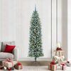 vidaXL &Aacute;rbol Navide&ntilde;o Artificial Delgado con 300 LED Verde y 210 cm