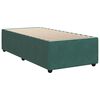 vidaXL Cama box spring con colchón terciopelo verde oscuro 90x200 cm