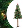 vidaXL &Aacute;rbol de Navidad Delgado con 150 LED con soporte Verde 150 cm