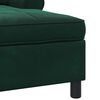 vidaXL Sill&oacute;n reclinable Verde oscuro 91 x 157 x 91 cm Terciopelo
