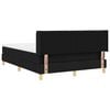 vidaXL Cama tipo Box Spring con colch&oacute;n Negro 200 x 160 cm tela