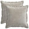 vidaXL Funda de almohada 2 uds. HOUTEN Gris Claro 40 x 40 cm