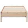 vidaXL Estructura de cama sin colch&oacute;n madera maciza de pino 90x200 cm