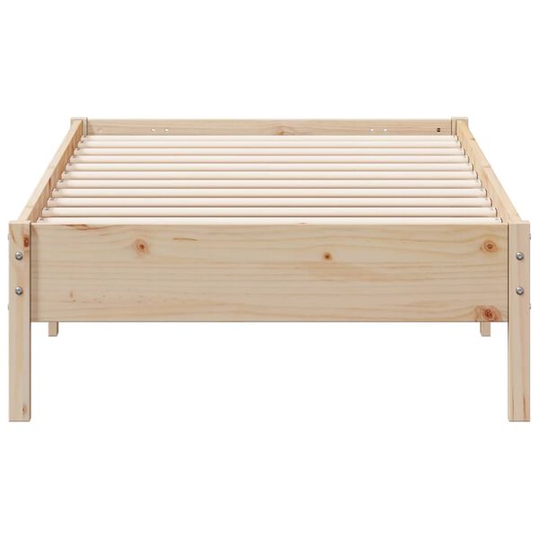 vidaXL Estructura de cama sin colch&oacute;n madera maciza de pino 90x200 cm