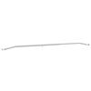 vidaXL Soporte para lona para remolques Plateado 136-218 cm