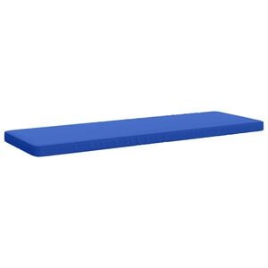 vidaXL Coj&iacute;n para banco de 1 pieza VUGHT 100% Poli&eacute;ster Azul Royal