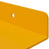 vidaXL Estante flotante 2 pcs Amarillo Mostaza 30 x 9 x 2,5 cm Acero
