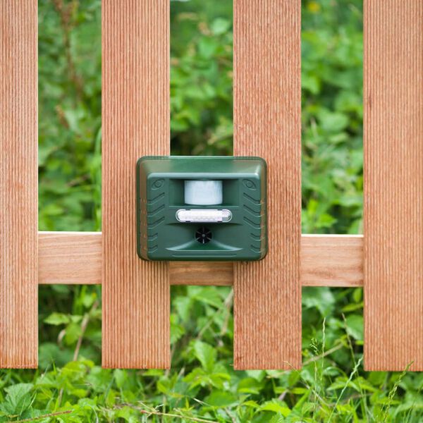 Nature Ahuyentador ultrasónico de animales con enchufe rango 21 m