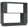 vidaXL Estanter&iacute;a/divisor de espacios madera de pino gris 80x25x70 cm