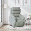 vidaXL Sill&oacute;n el&eacute;ctrico reclinable elevable de terciopelo gris claro
