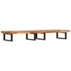 vidaXL Estante de lavabo de pared acero y madera maciza de acacia