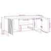 vidaXL Unidades de TV Nogal 105 x 33 x 46 cm Madera contrachapada