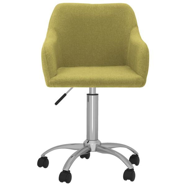 vidaXL Sillas de comedor giratorias 6 unidades tela verde