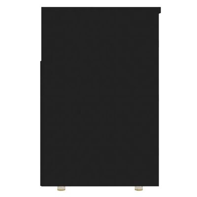 vidaXL Banco zapatero negro 105x30x45 cm aglomerado