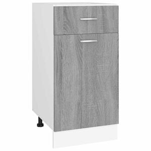 vidaXL Mueble bajo con caj&oacute;n "Lyon" gris Sonoma, 40 x 46 x 81,5 cm, madera de ingenier&iacute;a,