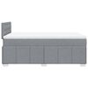 vidaXL Cama box spring con colch&oacute;n tela gris claro 120x190 cm