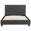 vidaXL Estructura de cama de cuero sint&eacute;tico gris 100x200 cm