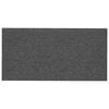 vidaXL Paneles de pared 12 uds tela gris oscuro 30x15 cm 0,54 m²