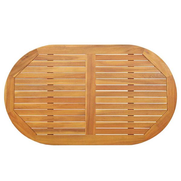 vidaXL Encimera Aceite Natural 120 x 70 x 2 cm Madera de Acacia S&oacute;lida