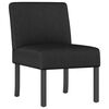 vidaXL Silla tapizada de tela negro