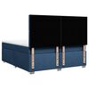 vidaXL Cama box spring con colch&oacute;n tela azul 200x200 cm