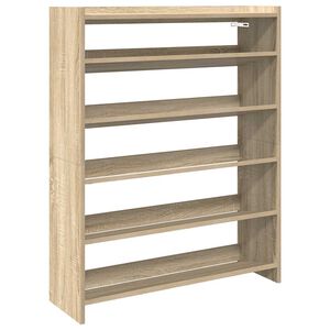 vidaXL Zapatero madera contrachapada roble sonoma 80x25x100 cm